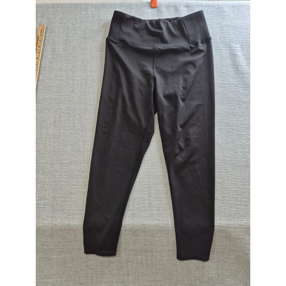 Adrienne Vittadini Sport Leggings Womens XL Black Athleisure Workout Running